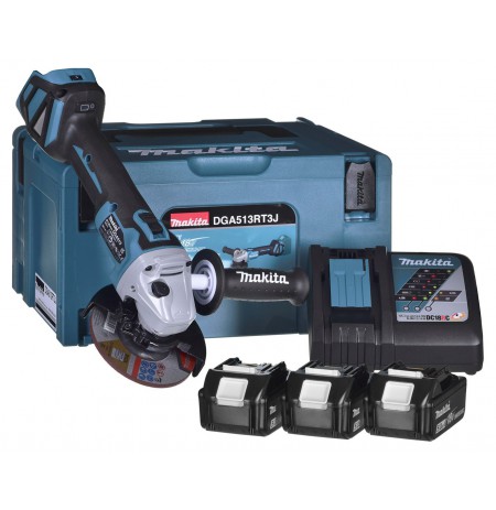 Angle grinder 18V 3x5.0Ah battery DGA513RT3J MAKITA