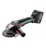 METABO. ANGLE GRINDERWB 18 LT BL 11-125 QUICK 2x5,2Ah METABOX
