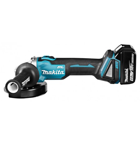 MAKITA DGA504RTJ angle grinder 125 mm 2x 18 V 5 Ah Black, Blue