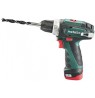 METABO. SCREWDRIVER BS 10,8 BASIC /2,0 34/17Nm 1x2,0Ah BAG + BATTERY 12V 2,0
