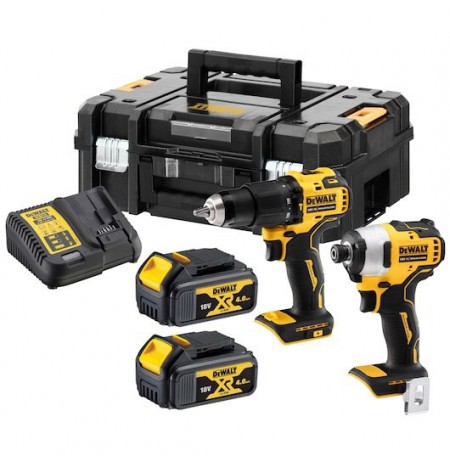 POWER TOOL COMBO KIT DEWALT DCK2062M2T (DCD709+DCF809) 18V 2X4.0AH