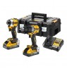 DCD805+DCF850 2x5.0Ah 18V Combo Set DEWALT