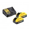 DCD805+DCF850 2x5.0Ah 18V Combo Set DEWALT