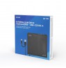 SAVIO AK-59 External slim CD/DVD Recorder R/RW - USB-C/USB-A, black