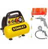 KOMPRESORIUS BE ALYVOS 6L 8BAR 1100W 180L / min + PRIEDAI STANLEY