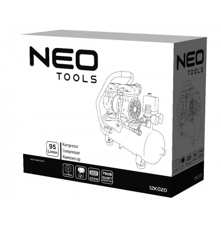 Oil-free compressor 12l