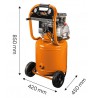 Vertical oil compressor 40l, 230V