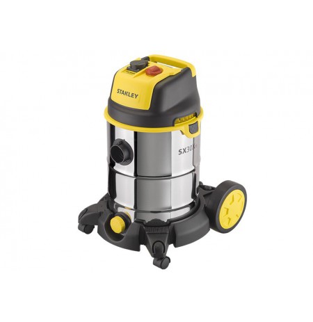 Vacuum cleaner industrial STANLEY Wet&Dry SXVC30XTDE (1600W, black color)