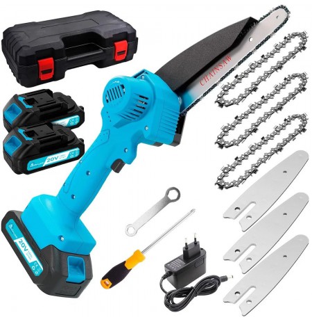 Extralink TM-107 | Mini Electric Chainsaw | 6 inches, 1.5 Ah battery