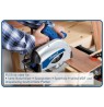 Scheppach PL55 16 cm Black, Blue, Silver 9500 RPM 1200 W