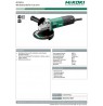 Angle grinder 125mm, 600W