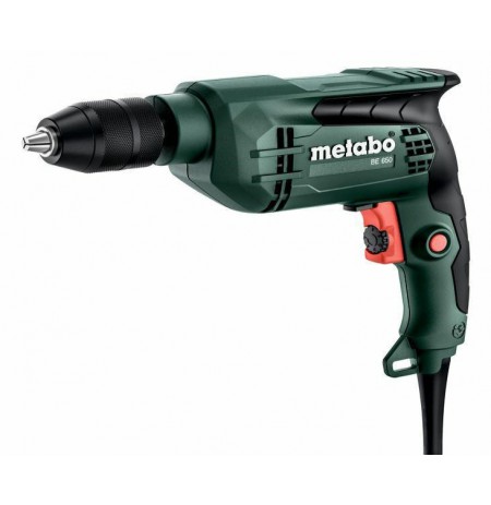 METABO. BE 650 650W 1-SPEED KEYLESS RELEASE CHUCK DRILL