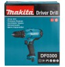 Makita DF0300 drill 1500 RPM Keyless 1.2 kg Black, Blue