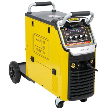 SEMI-AUTOMATIC WELDING. INV. MIG-290 AUTOMATIC v2 MMA, 230V-230A/60%, 400V-280A/60%, 4x4, 230/400V, MB24/5, GP50, MIT, D300