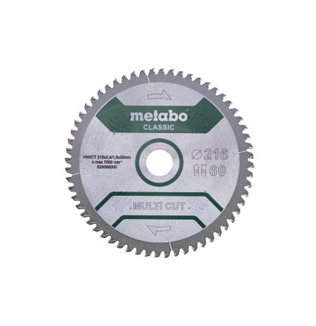 METABO CIRCULAR SAW BLADE FZ/TZ 216x30x60Z
