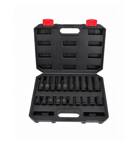 AWTOOLS IMPACT SOCKET SET 1/2" 20pcs. BLACK LINE