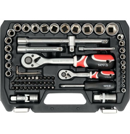 YATO 72 piece spanner set 1/2"/1/4"