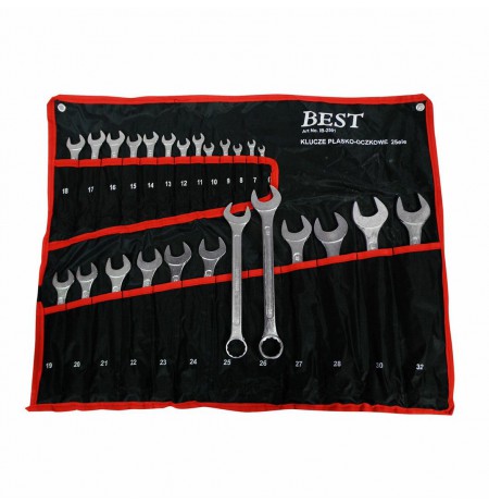 COMBINATION WRENCH 25pcs. /SILVER