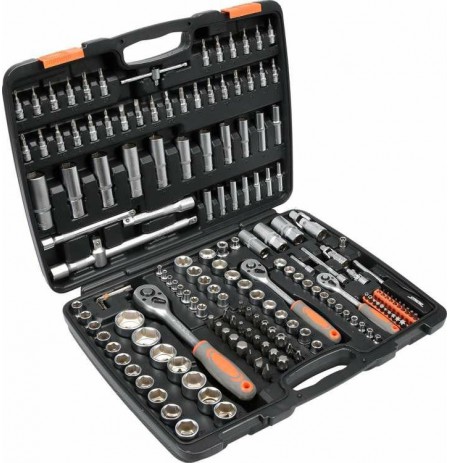 Set of 173 pieces spanners 1/2", 3/8", 1/4" T58688 STHOR