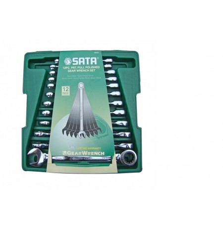 SATA RATCHET COMBINATION WRENCHES SET OF 12 pcs.-