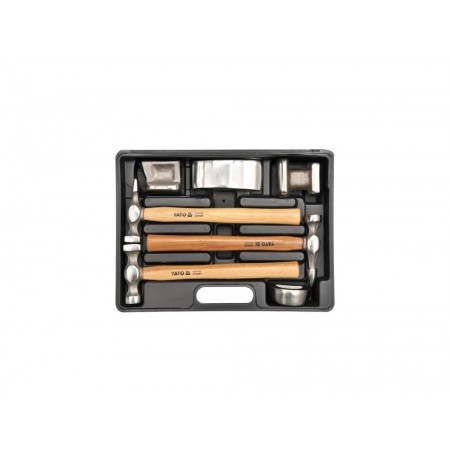 Yato YT-4590, Carbon steel, Wood, Chrome, Wood, 4.9 kg, 7 pc(s)