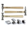 Yato YT-4590, Carbon steel, Wood, Chrome, Wood, 4.9 kg, 7 pc(s)