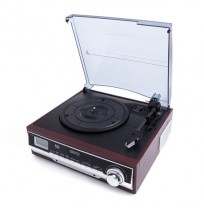 Camry Premium CR 1168 audio turntable Black, Wood