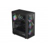 GENESIS DIAXID 605 ARGB MIDI TOWER CASE WITH USB-C WINDOW BLACK