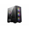 MSI MAG FORGE M100R computer case Midi Tower Black, Transparent