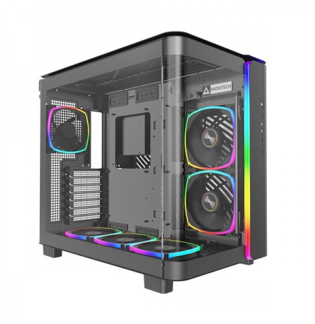 Montech KING 95 PRO Midi-Tower, Tempered Glass, ARGB - black