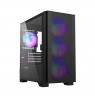 Montech AIR 100 ARGB, Micro-ATX, Tempered Glass - black