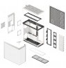 HAVN HS 420 PC Case, Midi-Tower, E-ATX, Tempered Glass - white