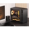 Jonsbo U4 Mini Micro-ATX Case, Tempered Glass - Black