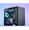 Jonsbo U4 Mini Micro-ATX Case, Tempered Glass - Black