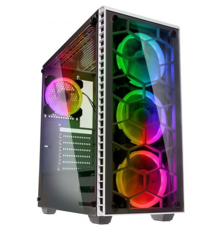 Kolink OBSERVATORY WHITE Midi Tower Black, White