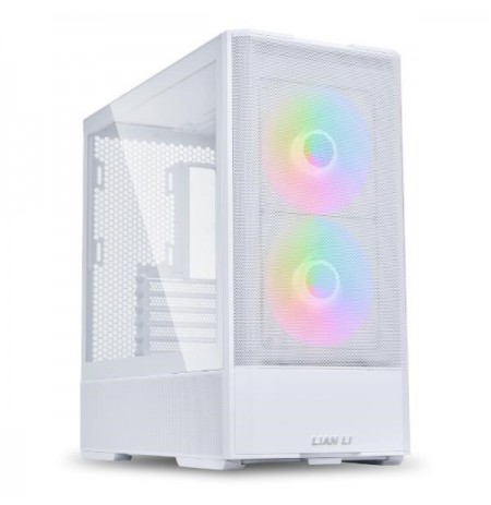 Lian Li LANCOOL 207 PC Case, Midi-Tower, ATX, Tempered Glass - white