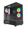 Montech XR Midi-Tower, Tempered Glass - black