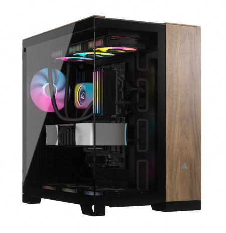 Corsair CC-9011282-WW computer case Midi Tower Black, Walnut