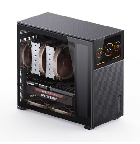 Jonsbo D41 MESH Screen ATX Gehäuse, Tempered Glass - schwarz