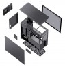 Jonsbo D41 MESH Screen ATX Gehäuse, Tempered Glass - schwarz