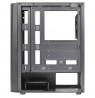 Aerocool DELTABKV1 ATX PC Case RGB Front Full Side Window 12cm Fan Black