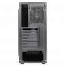 Aerocool DELTABKV1 ATX PC Case RGB Front Full Side Window 12cm Fan Black