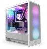 NZXT H5 FLOW RGB (2024) MIDI TOWER CASE WITH WINDOW WHITE