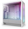 NZXT H5 FLOW RGB (2024) MIDI TOWER CASE WITH WINDOW WHITE