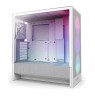NZXT H5 FLOW RGB (2024) MIDI TOWER CASE WITH WINDOW WHITE