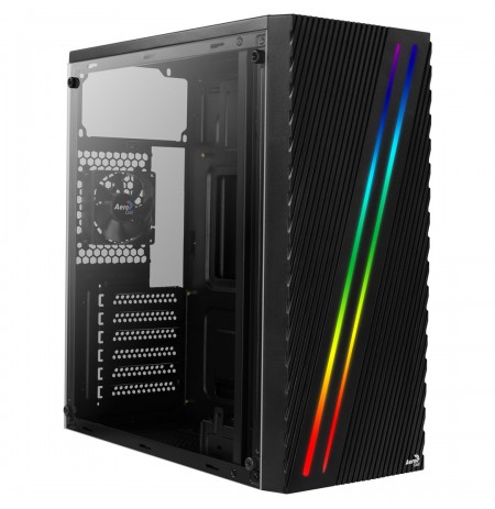 Housing Aerocool PGS STREAK A AEROPGSSTREAK-A-BKRG (ATX, Micro ATX, Mini ITX, black color)