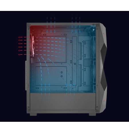 Case AEROCOOL PGS VOLCAN-G-BK-v1