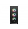 MSI MAG FORGE 112R computer case Midi Tower Black, Transparent