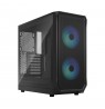 Fractal Design | Focus 2 | Side window | Midi Tower | ATX | RGB Black TG Clear Tint