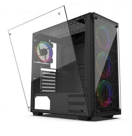 Housing KRUX Leda KRX0007 (ATX, Extended ATX, Mini ATX, Mini ITX, black color)